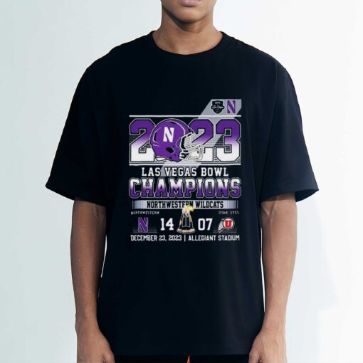 Las Vegas Bowl Champions T Shirt Quality Northwestern Wildcats 2023 Sweatshirt Hoodie