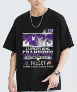 Las Vegas Bowl Champions T Shirt Quality Northwestern Wildcats 2023 Sweatshirt Hoodie