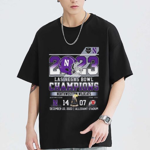 Las Vegas Bowl Champions T Shirt Quality Northwestern Wildcats 2023 Sweatshirt Hoodie