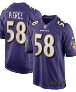 Michael Pierce Baltimore Ravens Nike Player Game Jersey - Purple