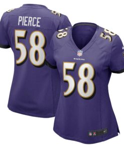 Michael Pierce Baltimore Ravens Nike Women's Player Game Jersey - Purple