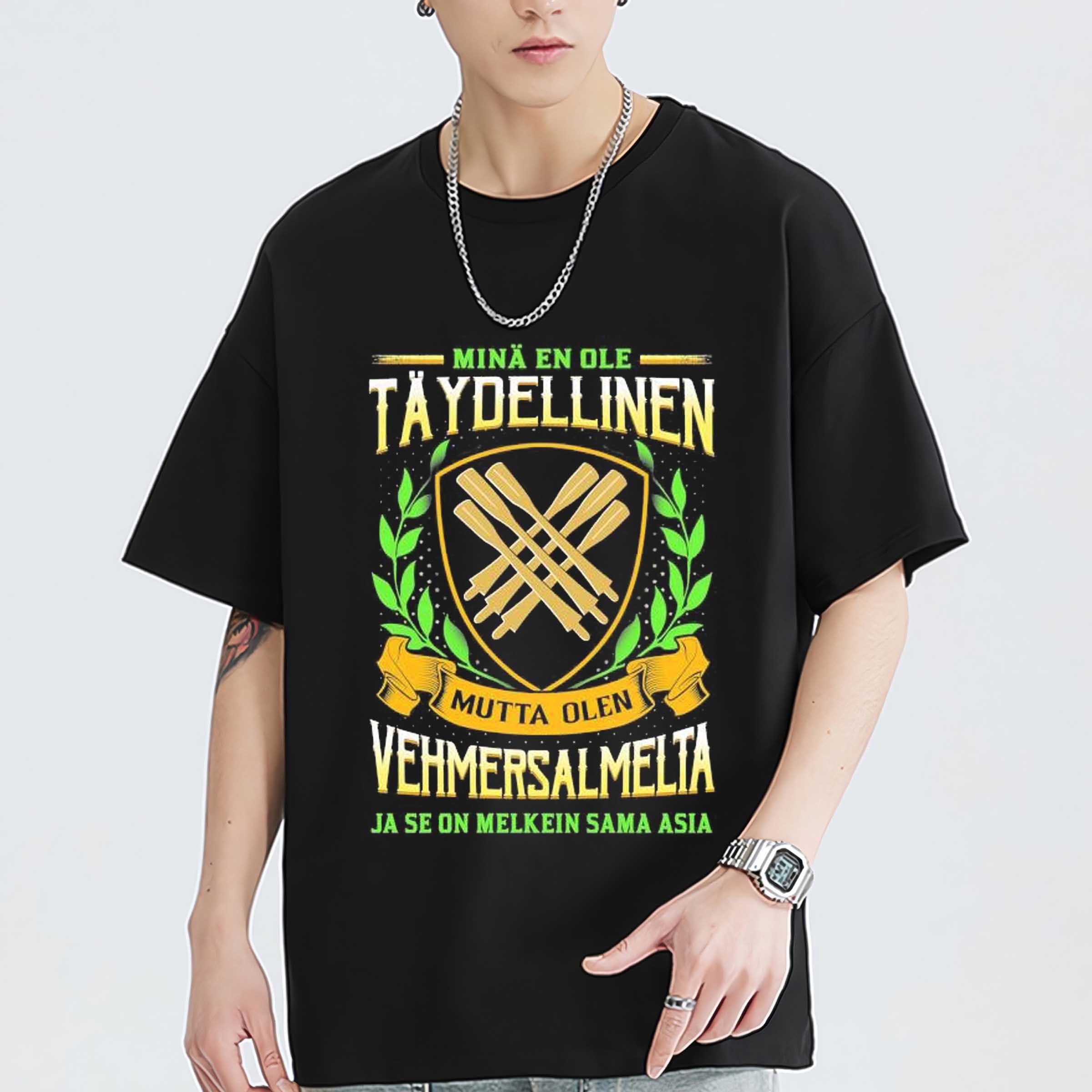 Minä En Ole Täydellinen Mutta Olen Vehmersalmelta Ja Se On Melkein Sama Asia Shirt Sweatshirt Hoodie