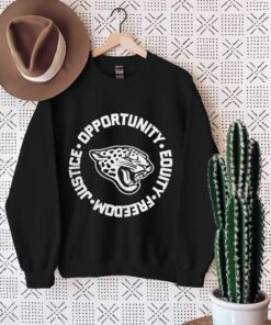 NFL jacksonville jaguars justice opportunity equity freedom T-Shirt, Sweatshirt, Hoodie Shirt