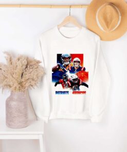 New England Patriots vs Denver Broncos game matchup poster Shirt, Sweatshirt, Hoodie