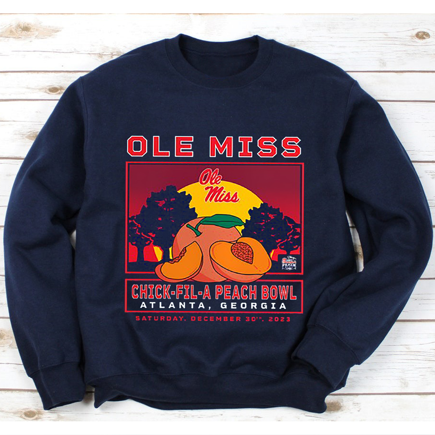 Ole Miss Chick Fil A Peach Bowl Atlanta GA December 30th 2023 T-Shirt - Fan Gift