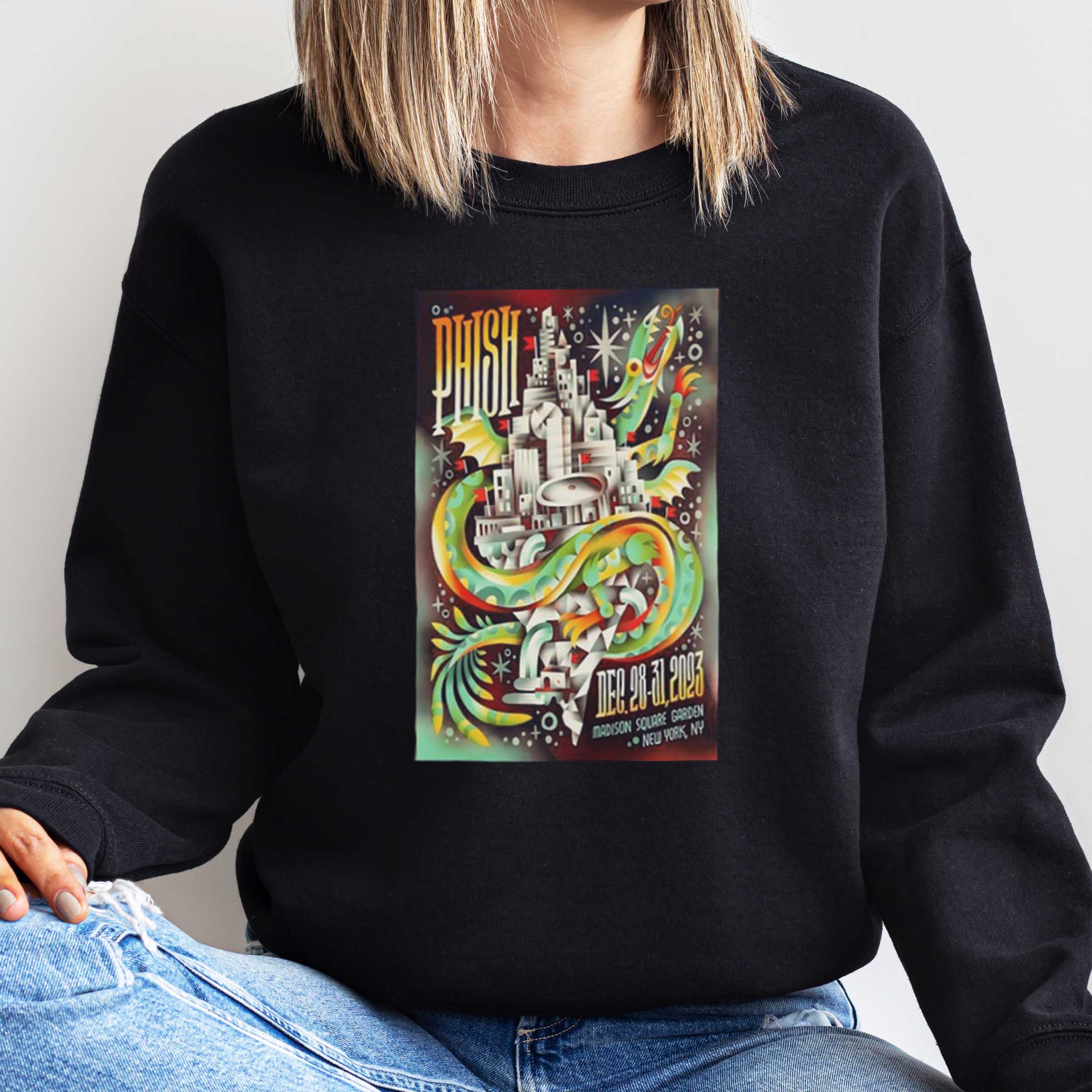 Phish December 28 31, 2023 NY Tour Poster t shirt Madison Square Garden New York Sweatshirt Hoodie