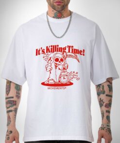 Premium Grim Reaper It is Killing Time Shirt Sweatshirt Hoodie