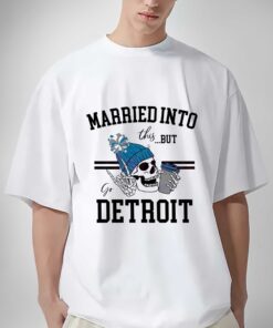 Premium Skeleton married into this but go Detroit Lions shirt sweatshirt hoodie