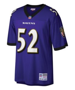 Ray Lewis Baltimore Ravens Mitchell & Ness Big & Tall 2000 Retired Player Replica Jersey - Purple