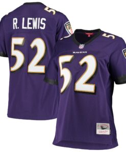 Ray Lewis Baltimore Ravens Mitchell & Ness Women's Legacy Replica Team Jersey - Purple