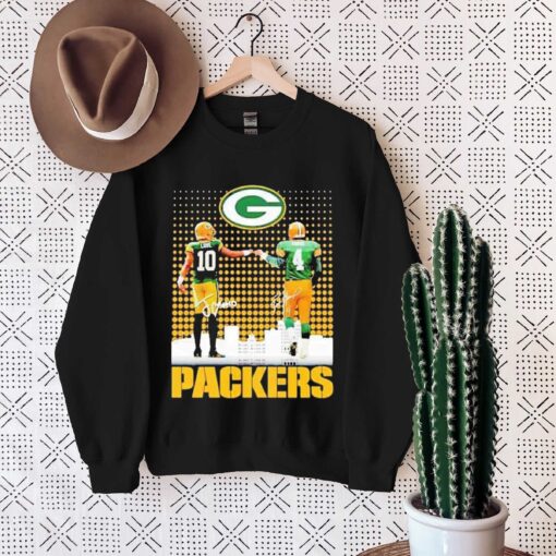 Skyline Jordan Love And Brett Favre Packers Signatures T-Shirt, Sweatshirt, Hoodie Shirt