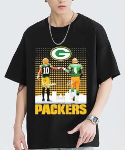 Skyline Jordan Love And Brett Favre Packers Signatures T-Shirt, Sweatshirt, Hoodie Shirt