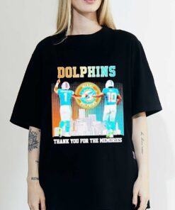 Skyline Miami Dolphins Tua Tagovailoa And Tyreek Hill Thank You For The Memories T-Shirt, Sweatshirt, Hoodie Shirt