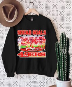 Squad Goals San Francisco 49ers Samuel Aiyuk Mccaffrey Purdy Bosa Kittle Signatures T-Shirt, Sweatshirt, Hoodie Shirt