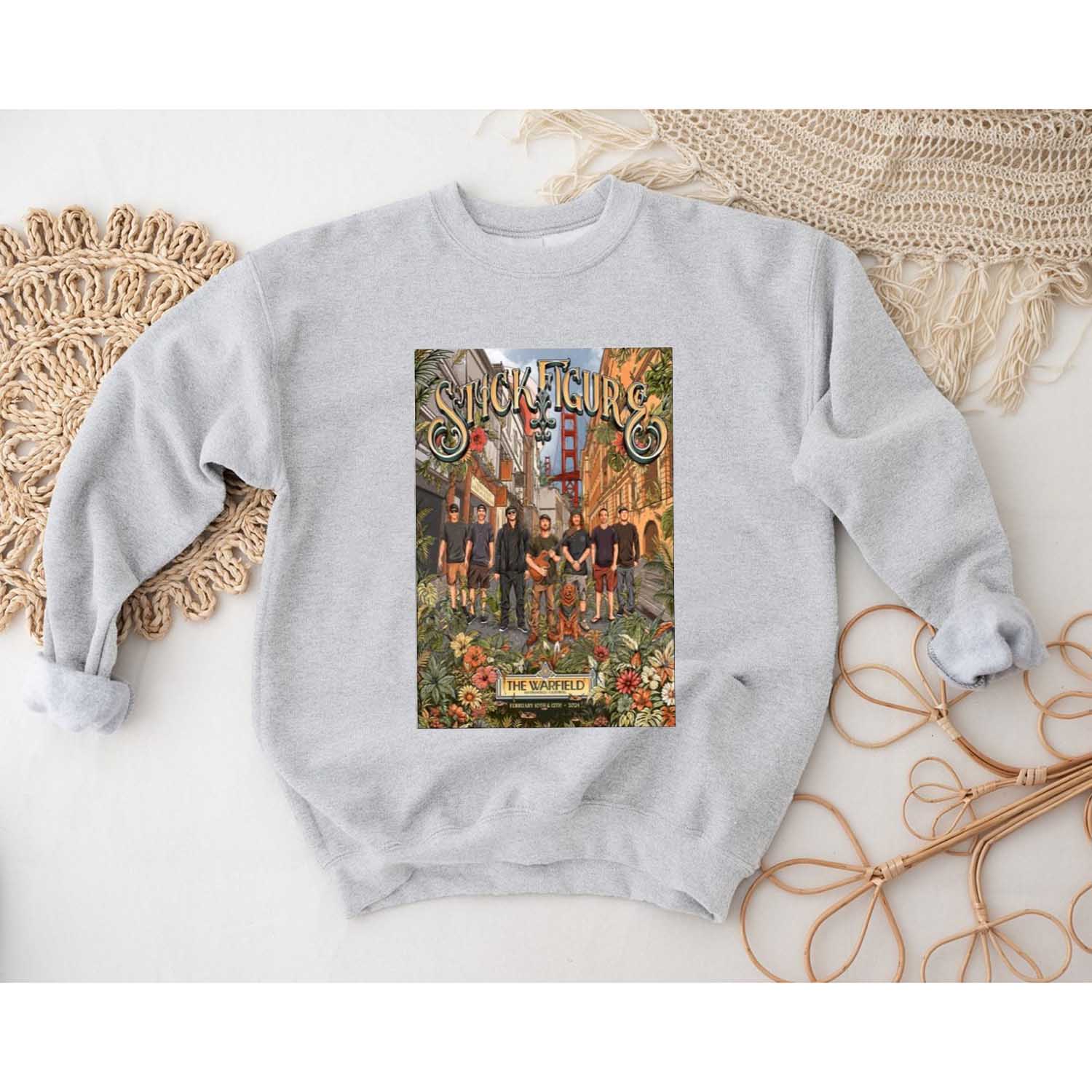Stick Figure Show Sweatshirt, February 10th And 12th, 2024 The Warfield San Francisco, Ca Poster T-Shirt