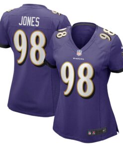 Travis Jones Baltimore Ravens Nike Women's Player Game Jersey - Purple
