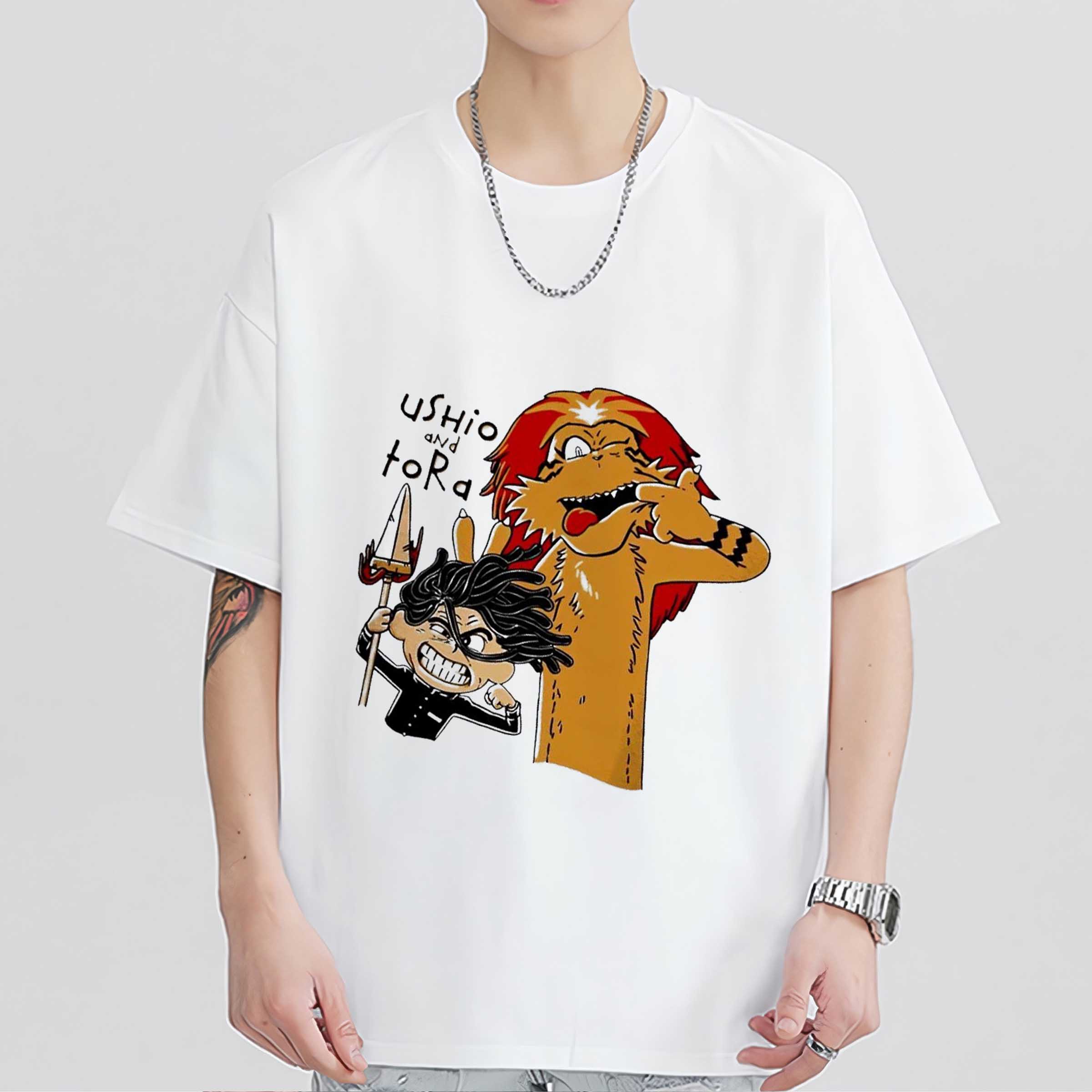 Ushio and Tora X Calvin and Hobbes Tide and Tiger Shirt Sweatshirt Hoodie