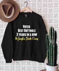 Voted best butthole 3 years in a row Unisex Shirt Sweatshirt Hoodie