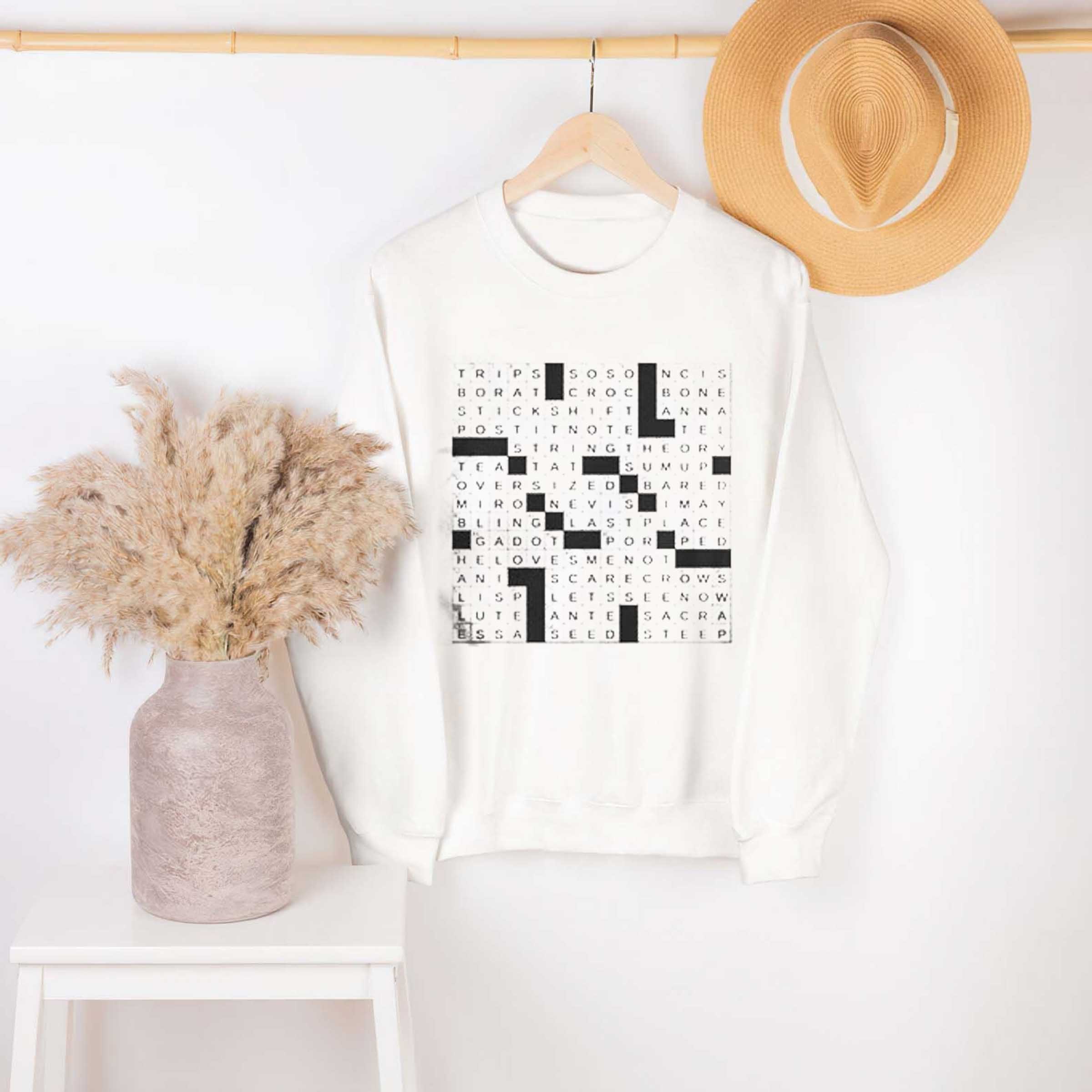 transfers as a shirt design crossword clue sweatshirt hoodie shirt