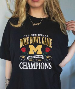 2024 Rose Bowl Michigan Wolverines College Football Playoff T-Shirt Sweatshirt Hoodie