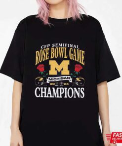 2024 Rose Bowl Michigan Wolverines College Football Playoff T-Shirt Sweatshirt Hoodie