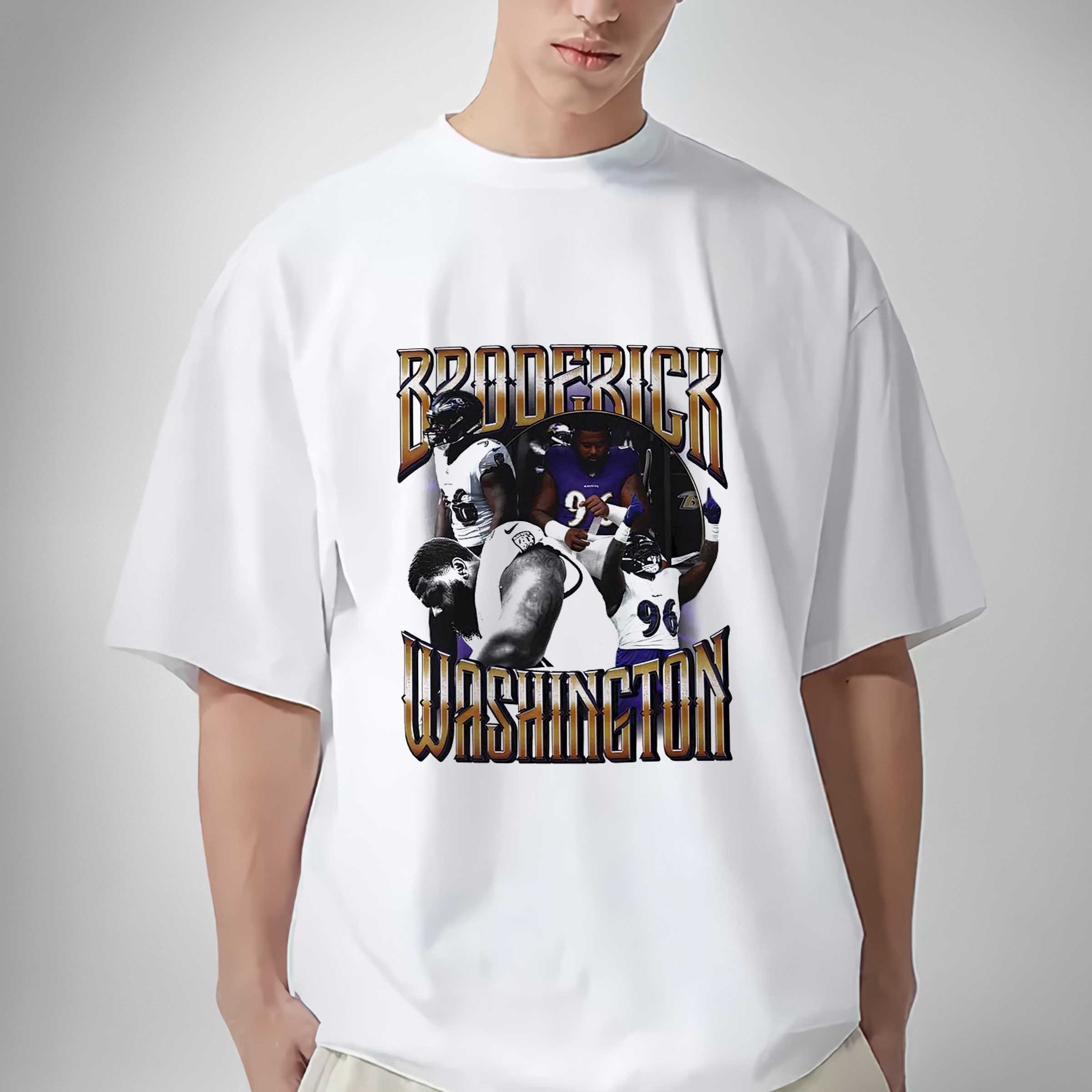 Broderick Washington Baltimore Ravens football graphic shirt sweatshirt hoodie