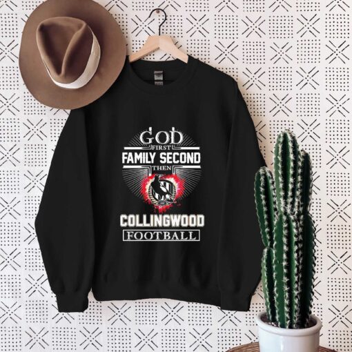 God first family second then Collingwood Football Club football 2024 Shirt Sweatshirt Hoodie