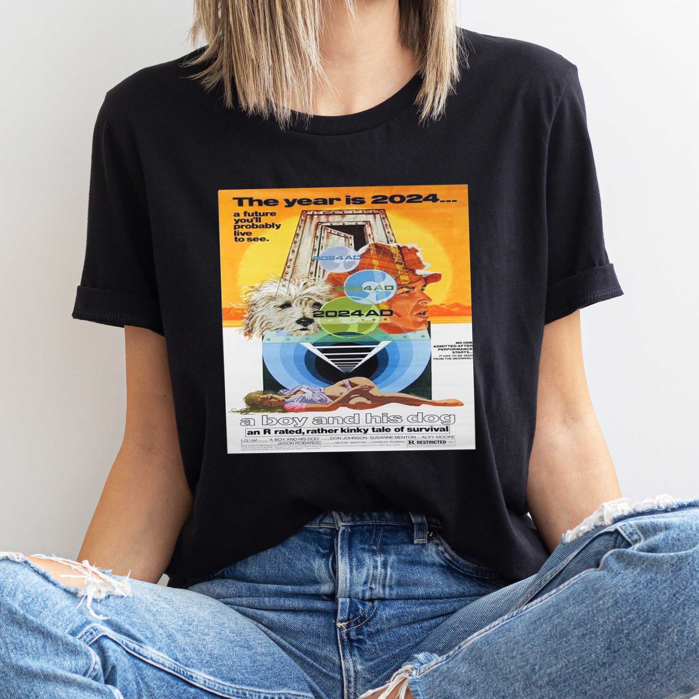 Here Robert Tanenbaum 1975 Shirt, Poster Art For The Film A Boy and His Dog Sweatshirt Robert Tanenbaum Hoodie
