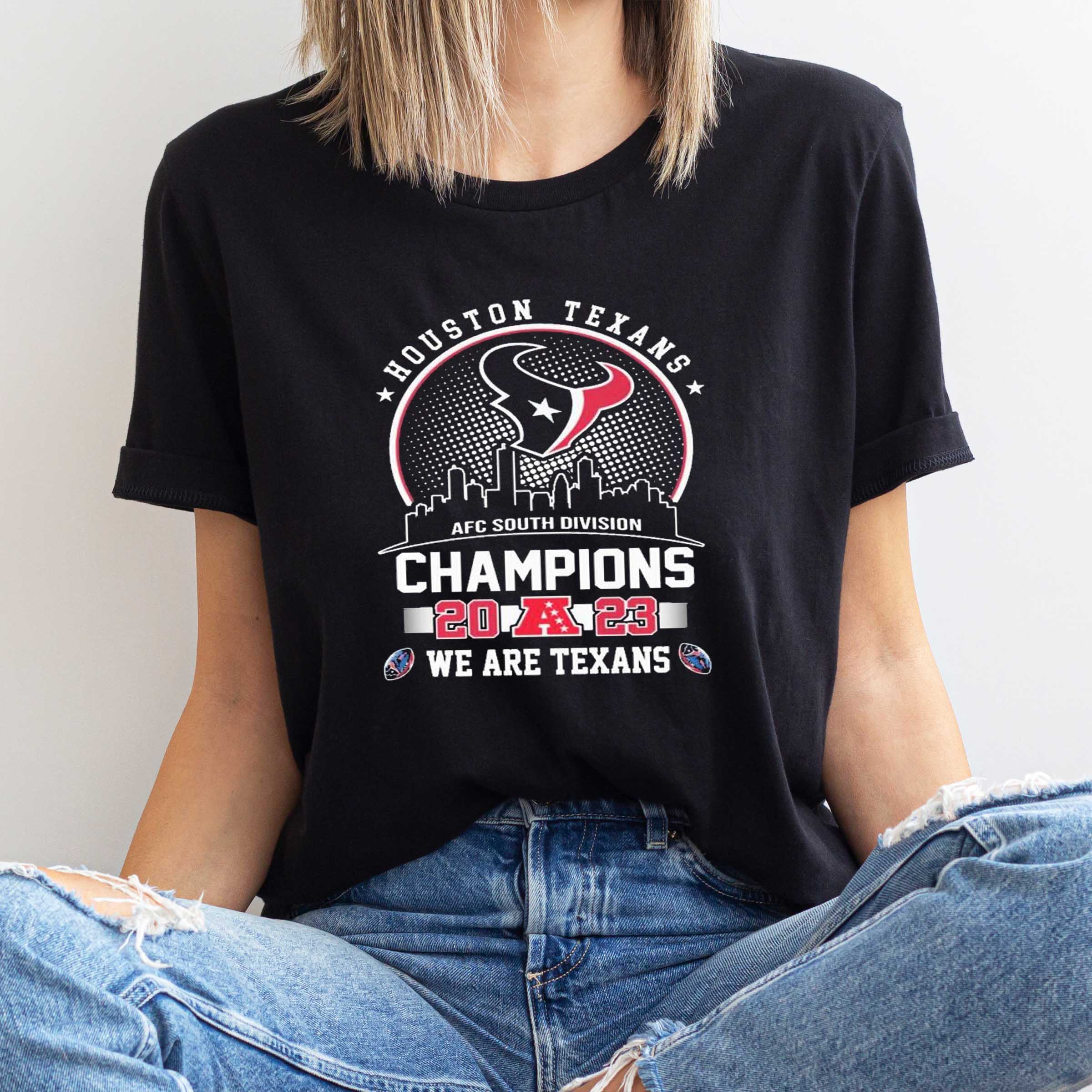 Houston Texans Shirt Skyline AFC South Division Champions 2023 We Are Texans Sweatshirt, Hoodi, Gift for Fans