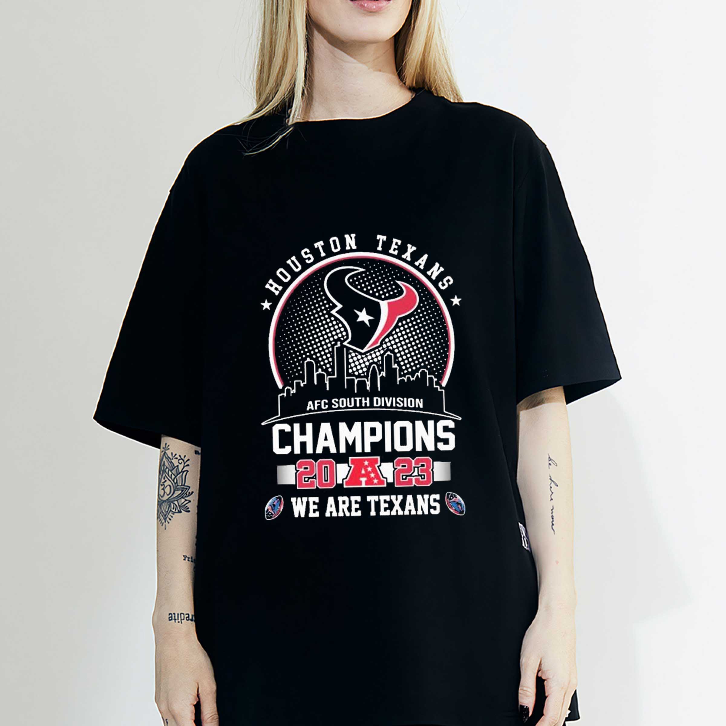 Houston Texans Shirt Skyline AFC South Division Champions 2023 We Are Texans Sweatshirt, Hoodi, Gift for Fans
