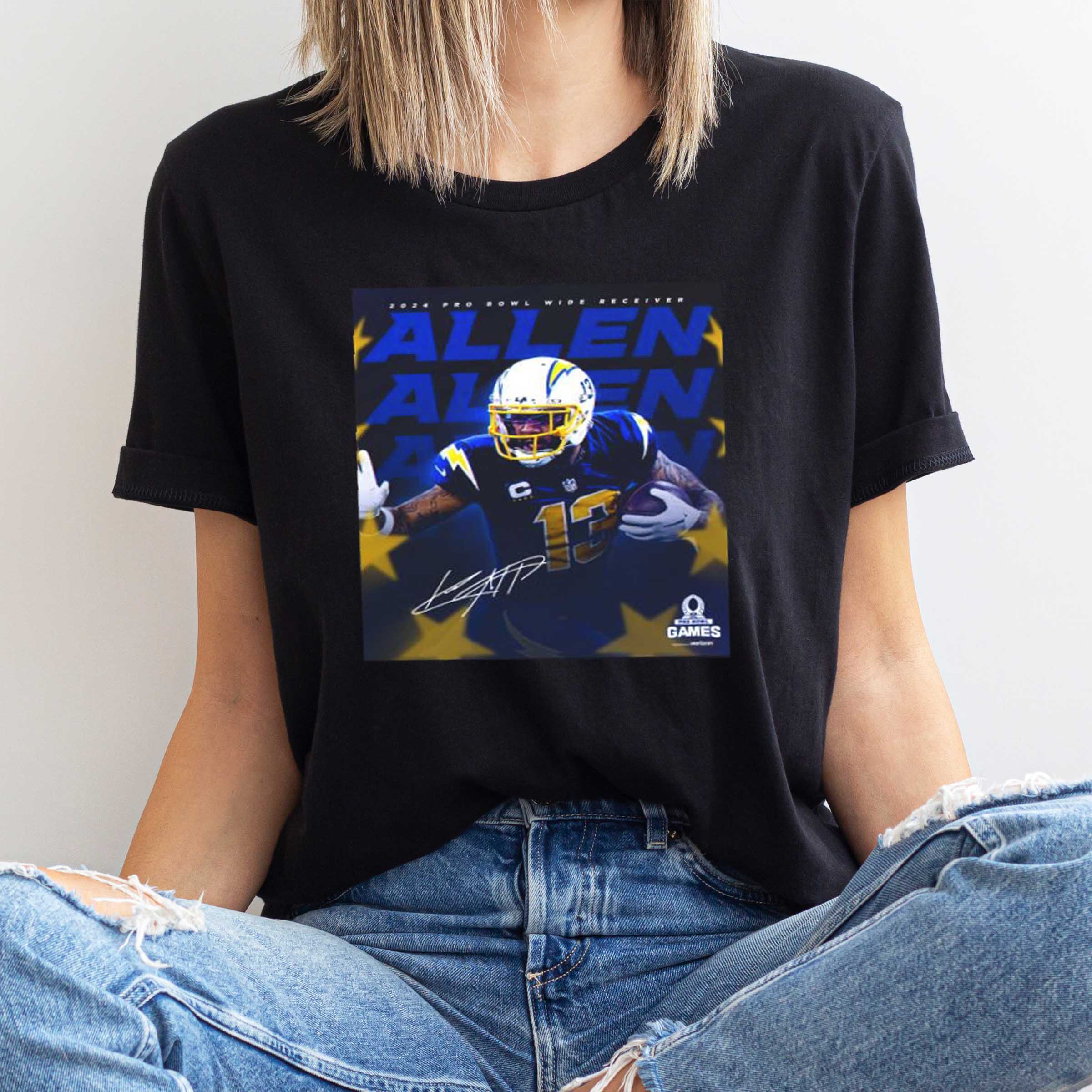 Los Angeles Chargers Keenan Allen Selected For AFC 2024 Pro Bowl Signature T-shirt sweatshirt hoodie