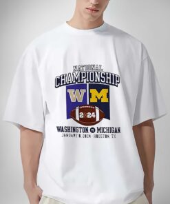 Michigan Football Vs Washington 2024 National Championship Game Banner Shirt gift for fans