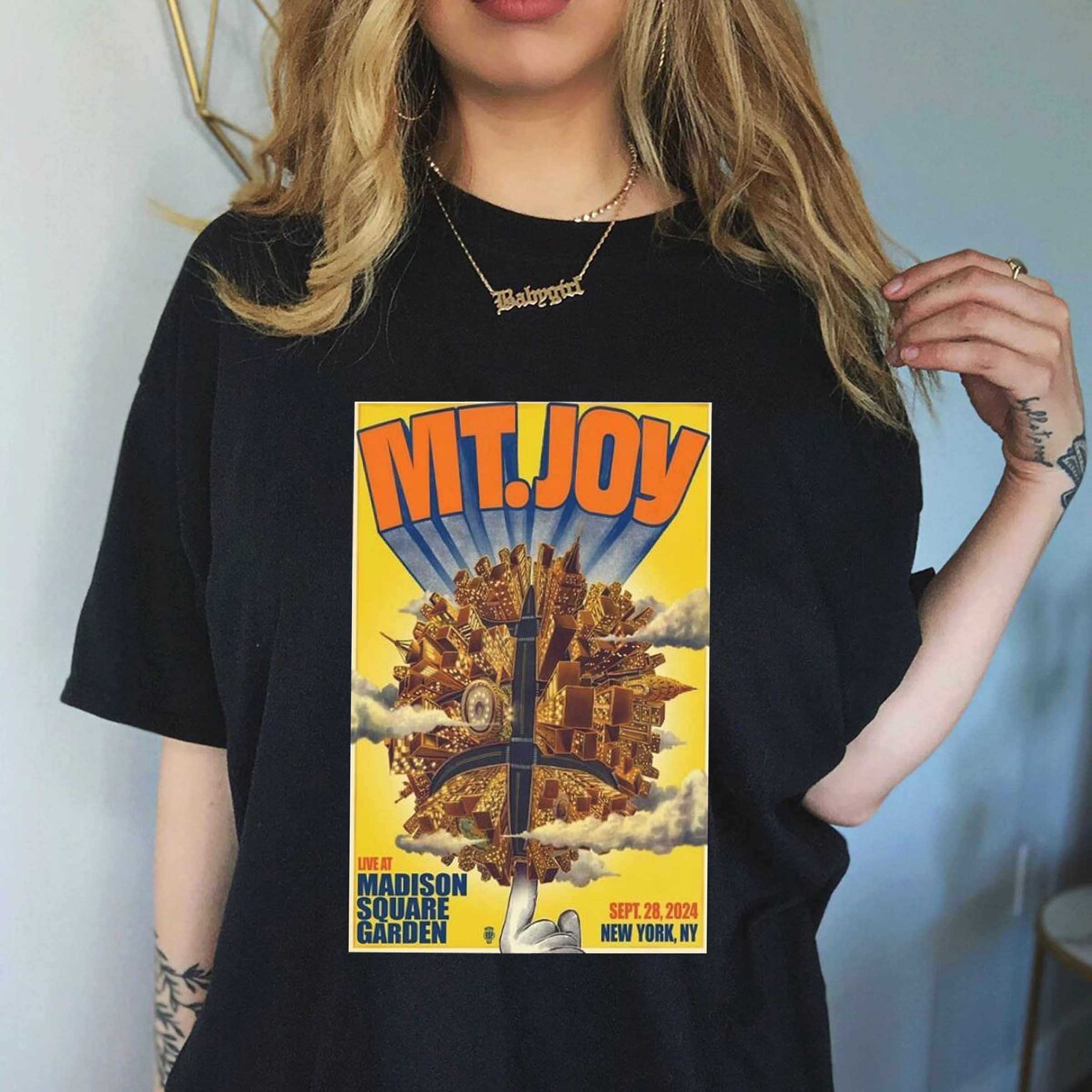 Mt. Joy Shirt, Mt. Joy New York City 09.28.2024 Event Limited Poster Shirt