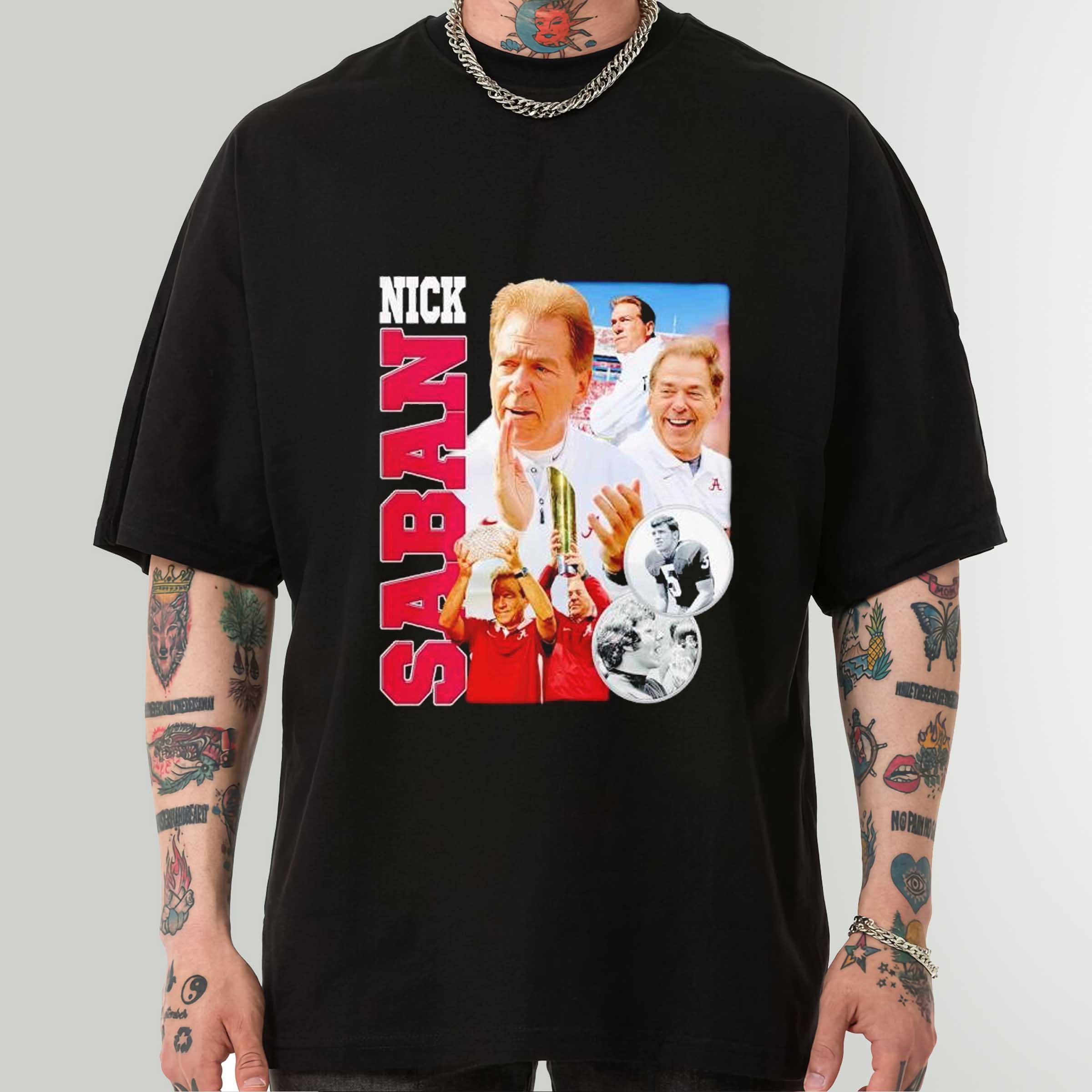 Nick Saban head coach Alabama Crimson Tide vintage shirt sweatshirt hoodie gift for fans