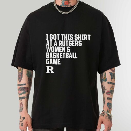 RUTGERS SCARLET KNIGHTS I GOT THIS SHIRT AT A RUTGERS WOMEN BASKETBALL GAME SHIRT