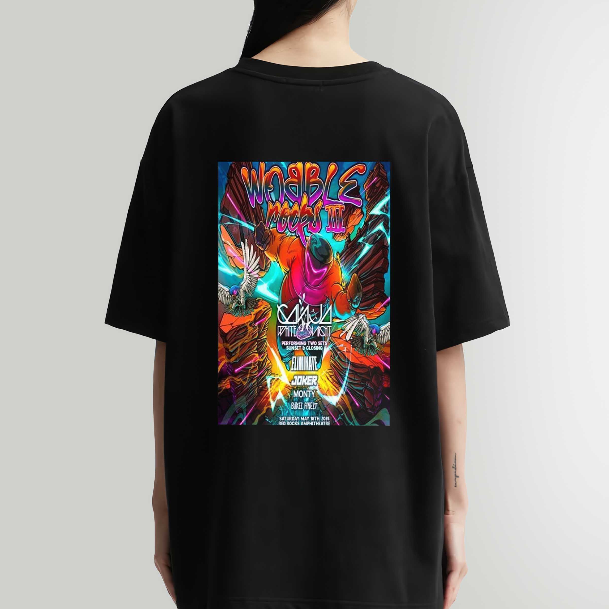 Wobble Rocks III May 18th Shirt , 2024 Red Rocks Amphitheatre Event Poster Unisex Shirt Sweatshirt Hoodie